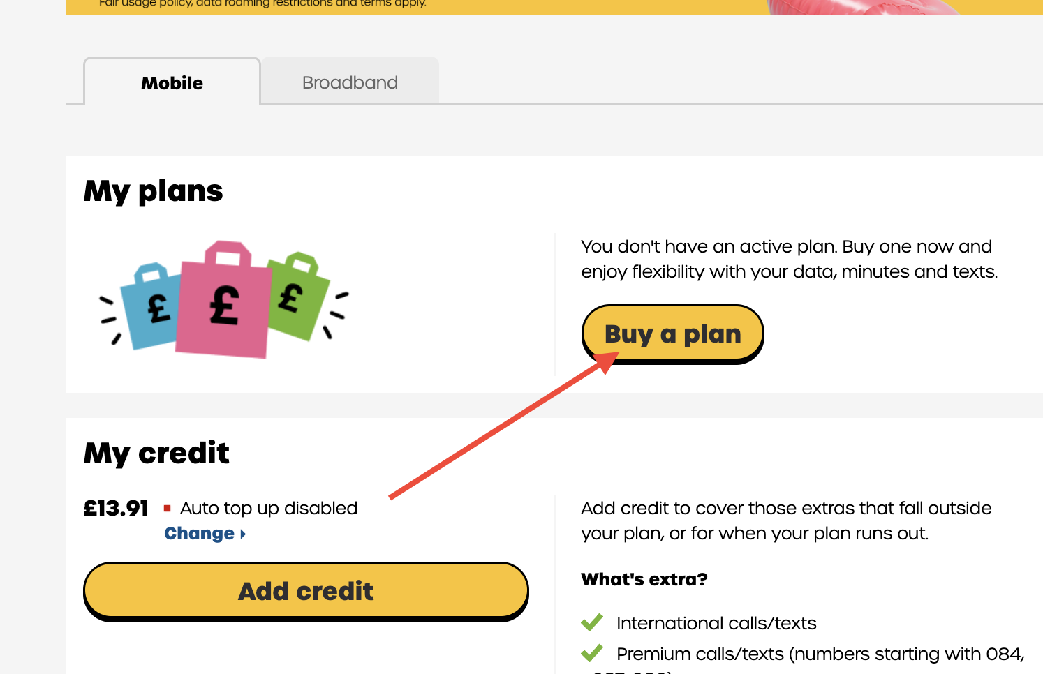 Giffgaff 尝试订购流量包保号
