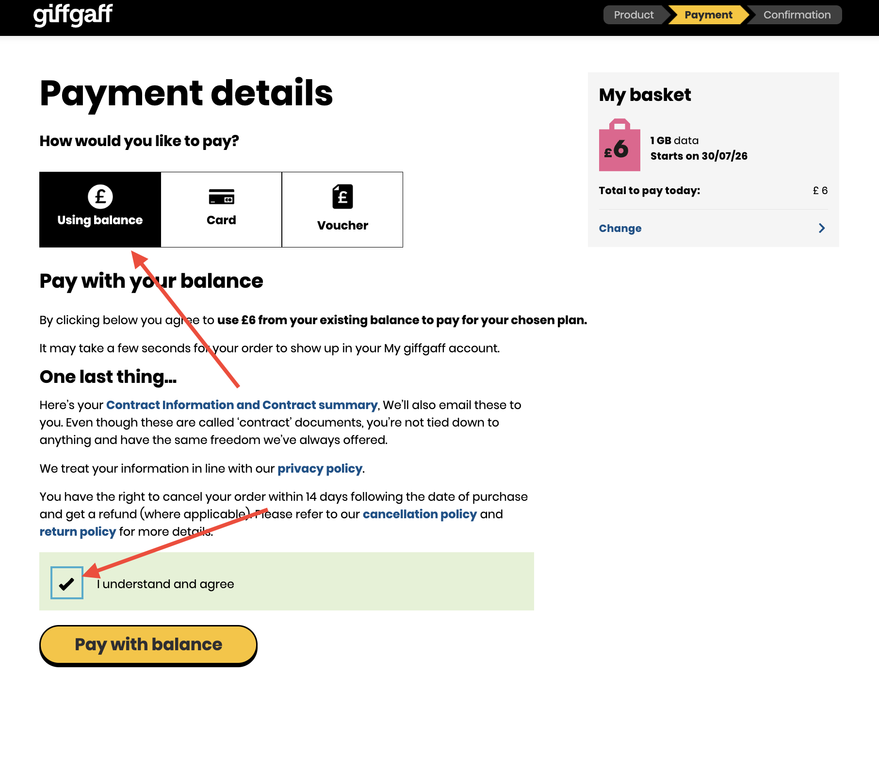 Giffgaff 尝试订购流量包保号
